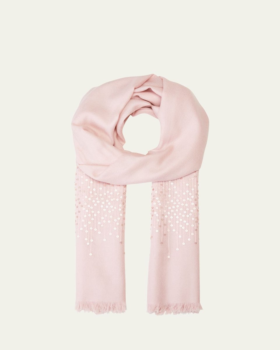 Lightweight Cashmere Sequin Scarf